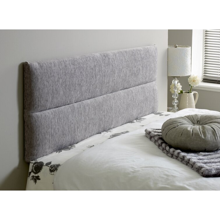 Grey suede online headboard